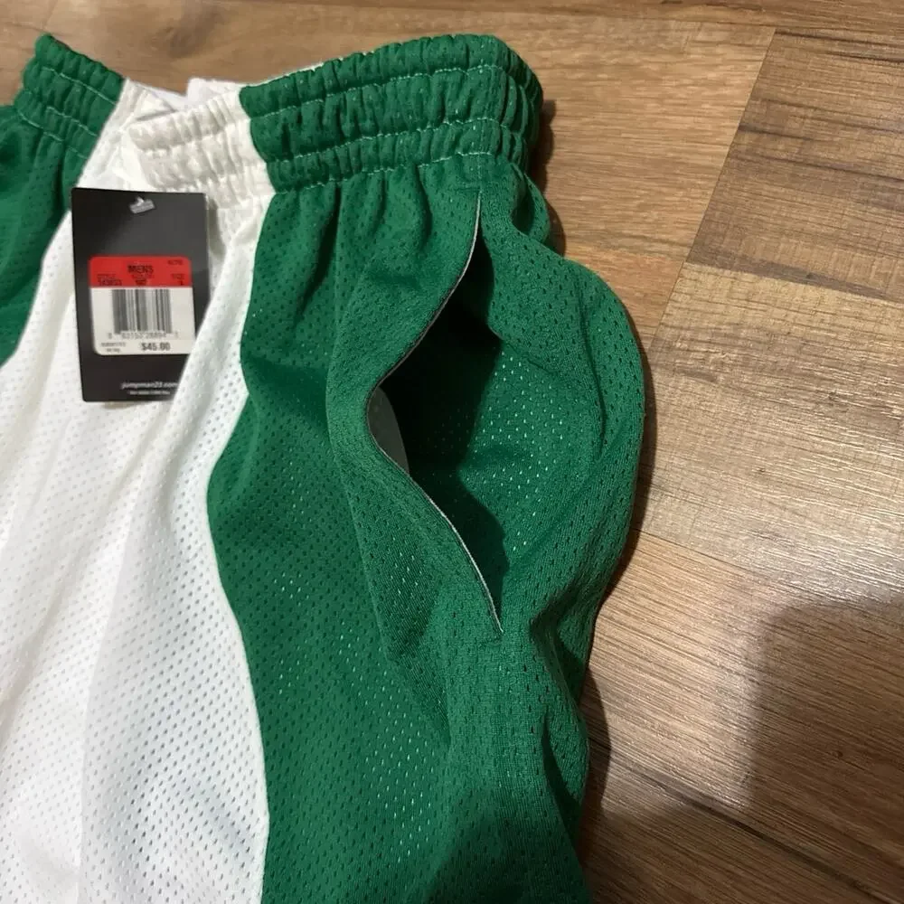 2005 Air Jordan 23 Mesh Green White Basketball 143853-102 Shorts